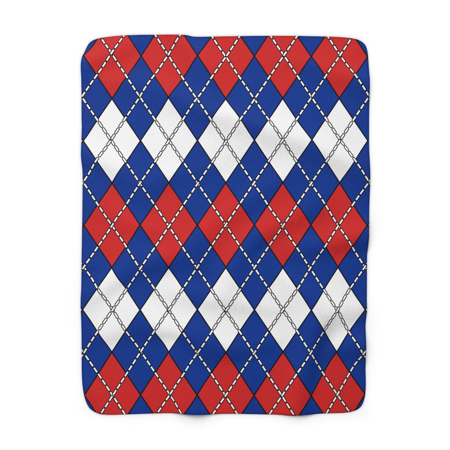 Iceland Retro Argyle Blanket Throw