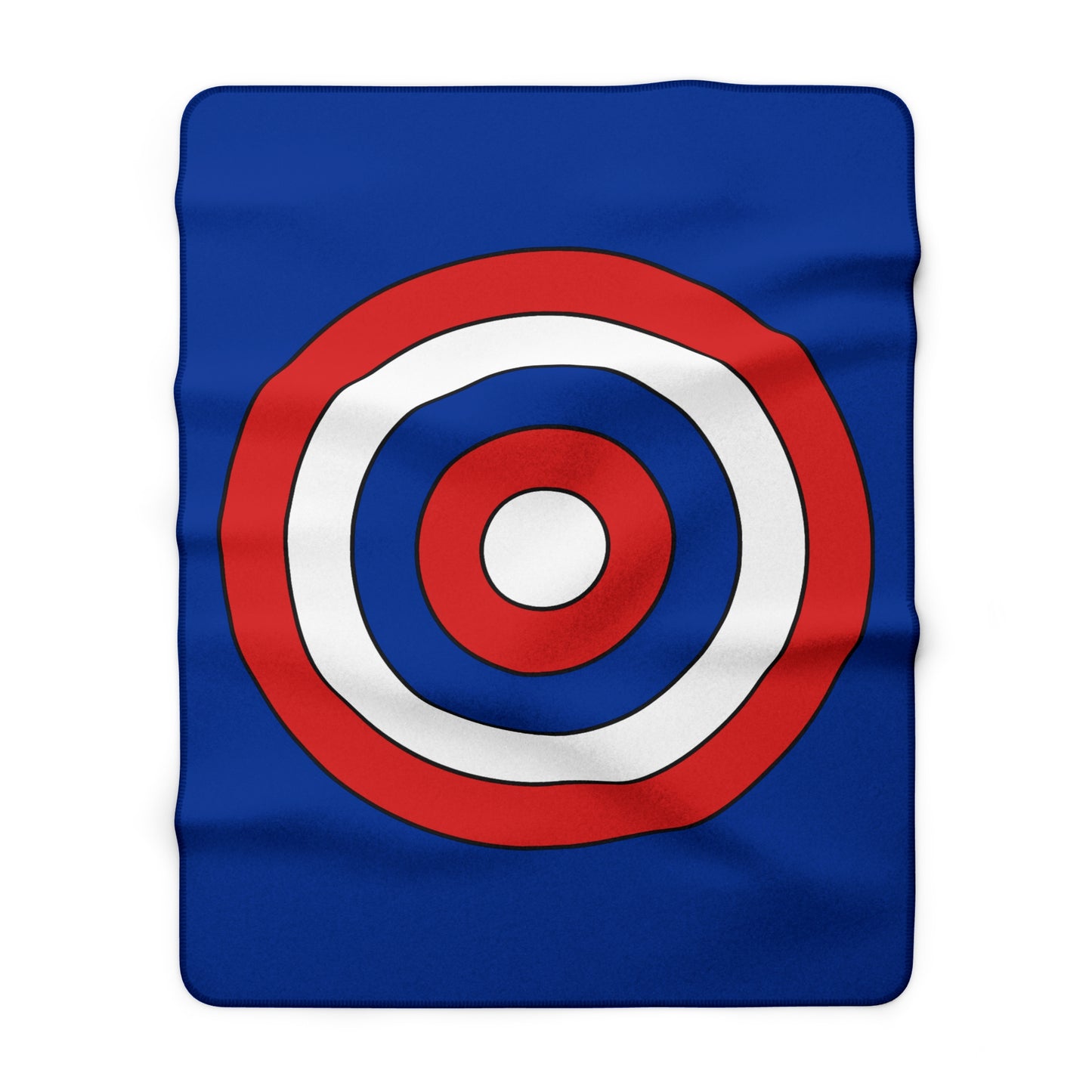 Iceland Retro Target Blanket Throw