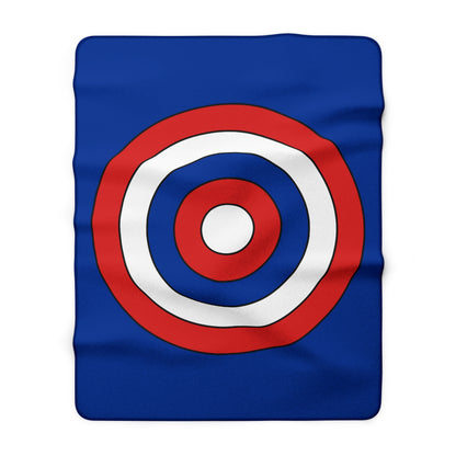 Iceland Retro Target Blanket Throw