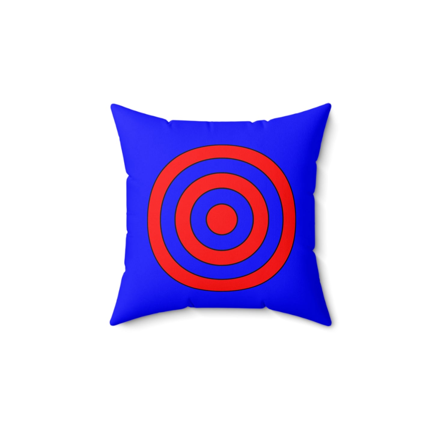 Blue, Red Retro Target Cushion Pillow