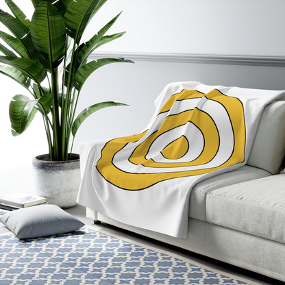 United States Virgin Islands Retro Target Blanket Throw