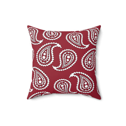 Latvia Retro Paisley Cushion Pillow