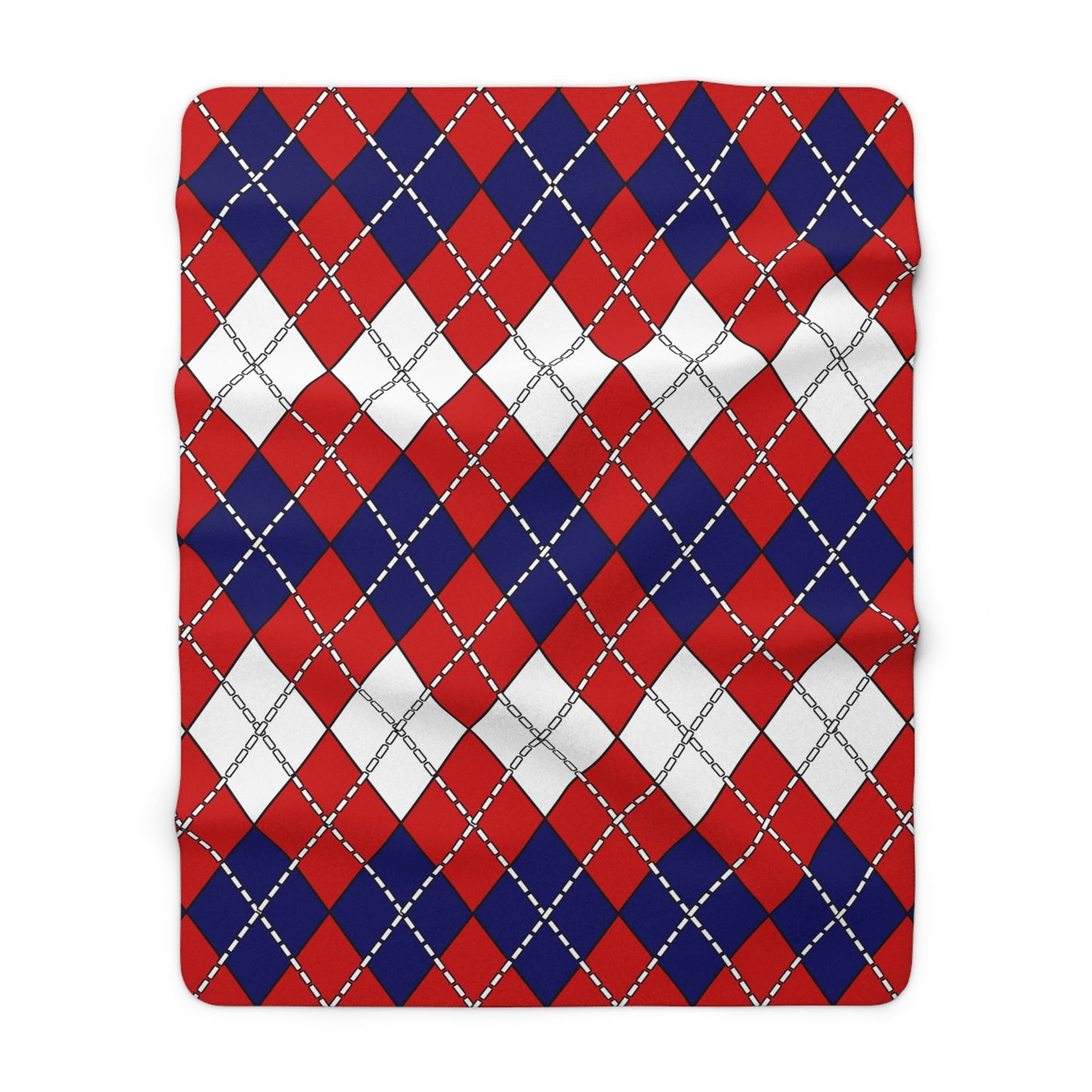 Nepal Retro Argyle Blanket Throw