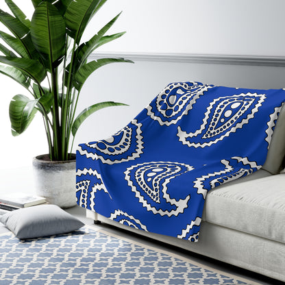 El Salvador Retro Paisley Blanket Throw
