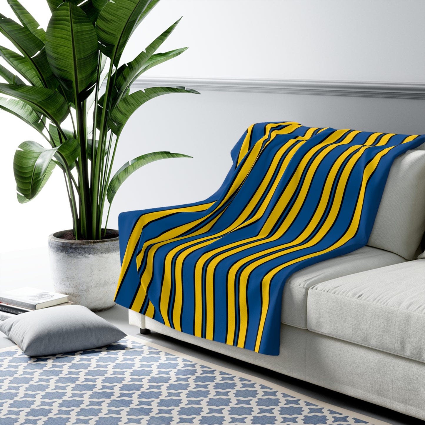 Sweden Retro Stripes Blanket Throw