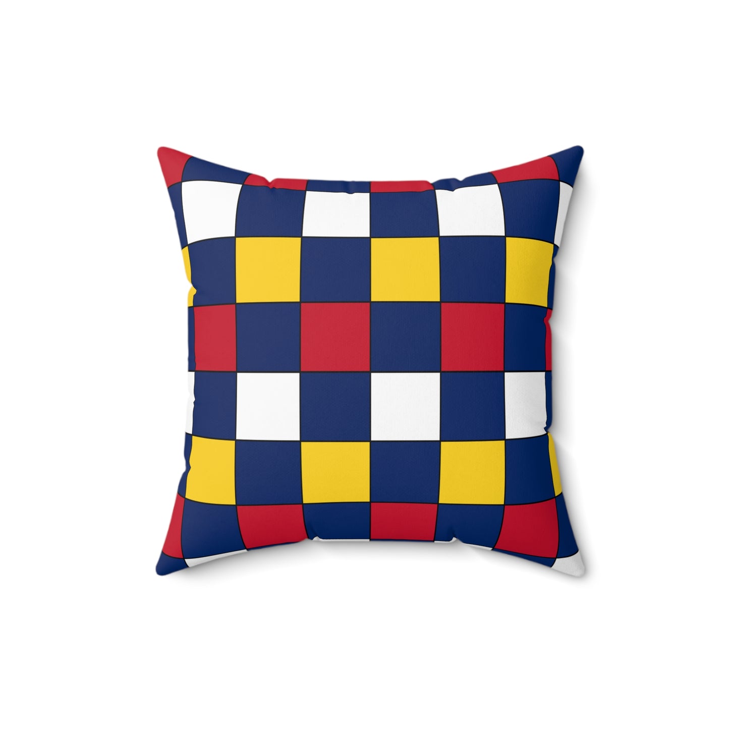 Turks And Caicos Islands Retro Check Cushion Pillow