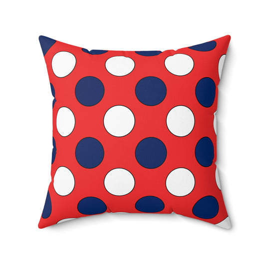Svalbard And Jan Mayen Retro Polka Dots Cushion Pillow