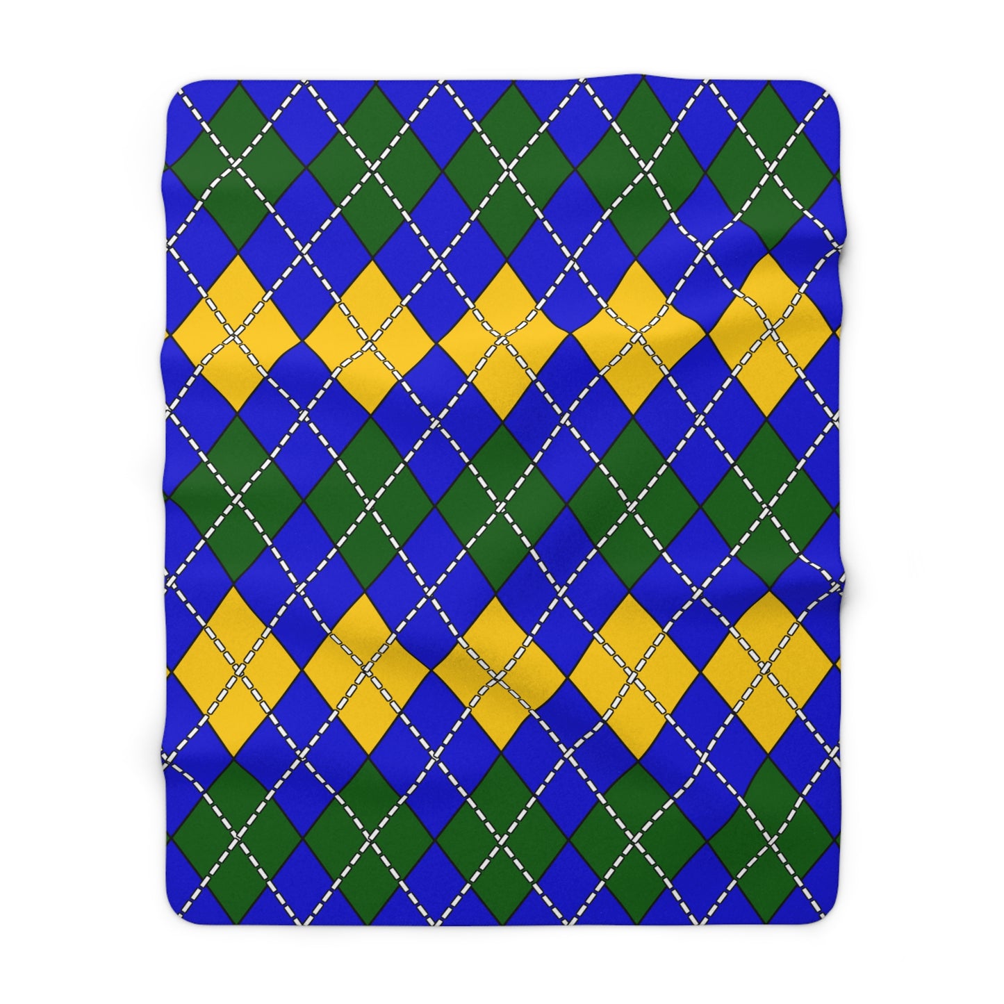 Solomon Islands Retro Argyle Blanket Throw