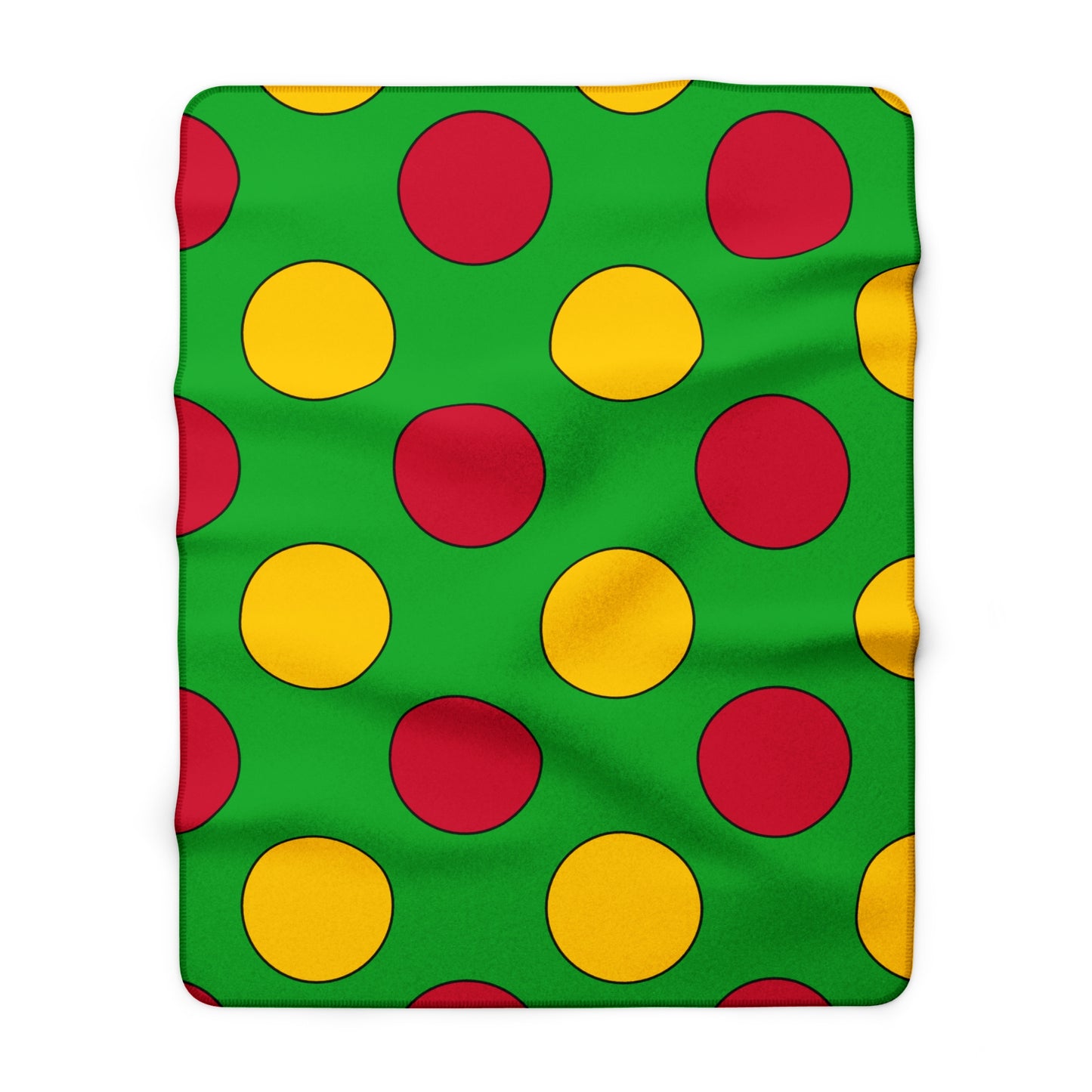 Sao Tome And Principe Retro Polka Dots Blanket Throw