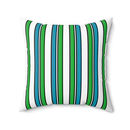Uzbekistan Retro Stripes Cushion Pillow