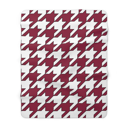 Qatar Retro Houndstooth Blanket Throw