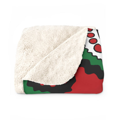 Western Sahara Retro Paisley Blanket Throw