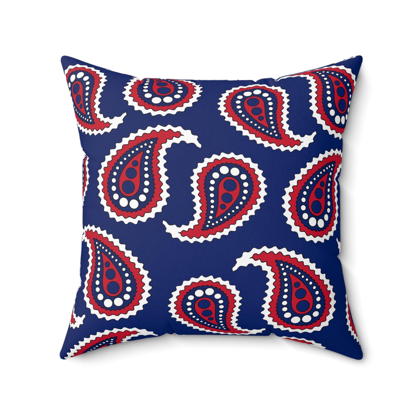 Ascension Island Retro Paisley Cushion Pillow