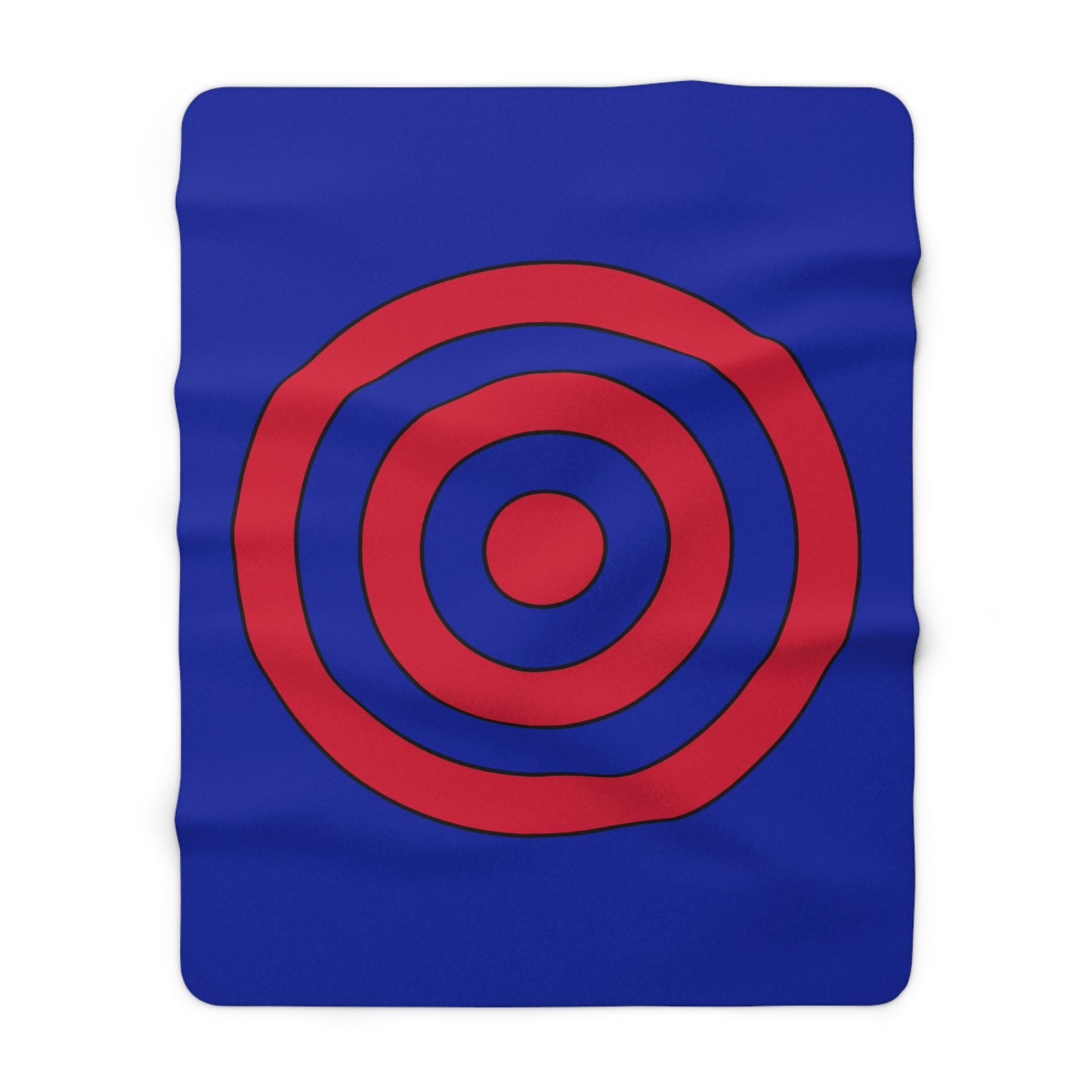 Haiti Retro Target Blanket Throw