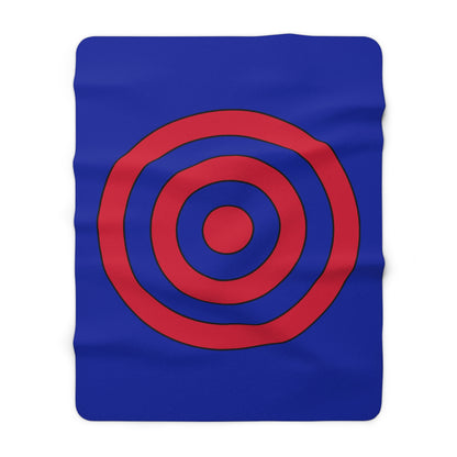Haiti Retro Target Blanket Throw