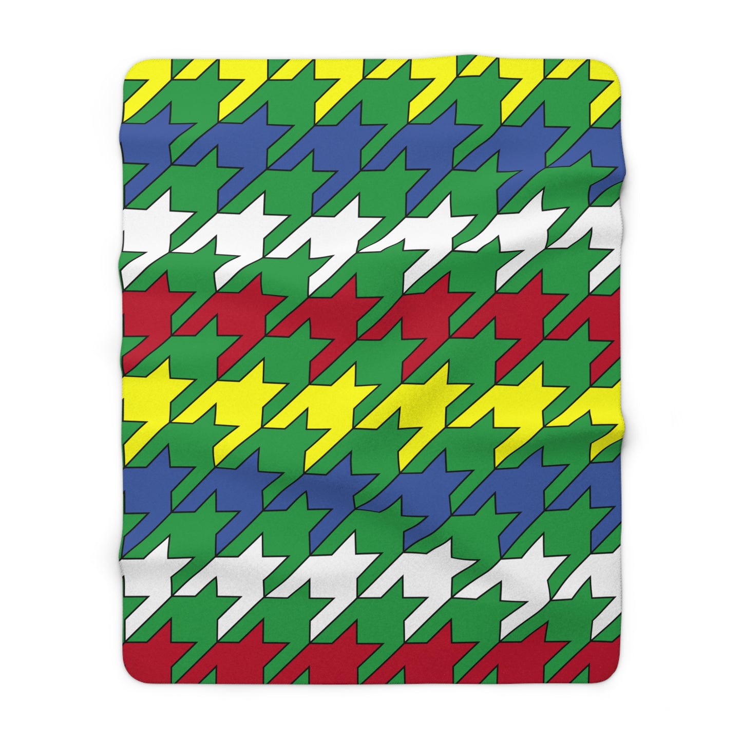 Comoros Retro Houndstooth Blanket Throw