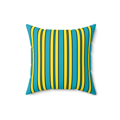 Kazakhstan Retro Stripes Cushion Pillow