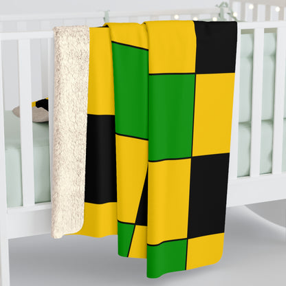 Jamaica Retro Check Blanket Throw