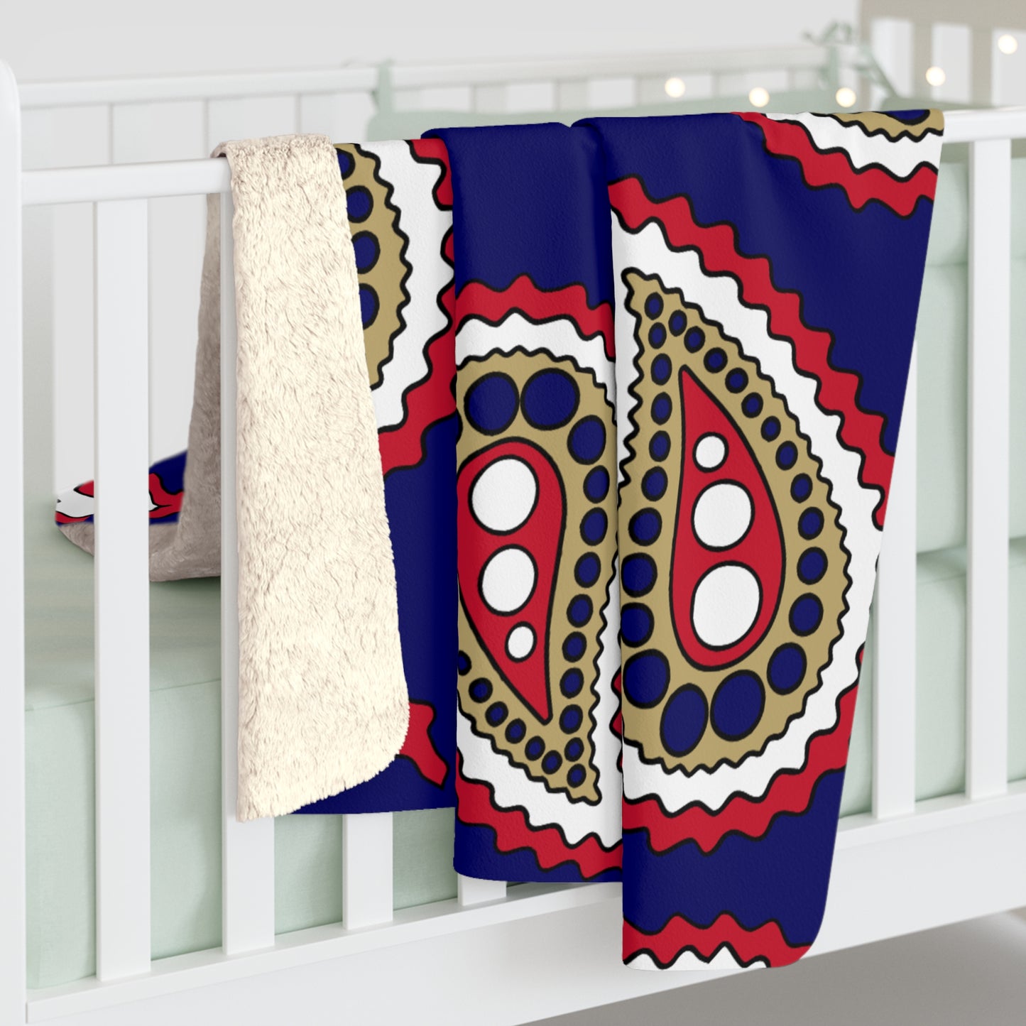 Saint Helena Retro Paisley Blanket Throw