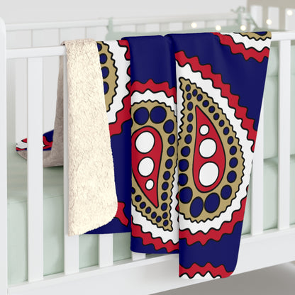 Saint Helena Retro Paisley Blanket Throw