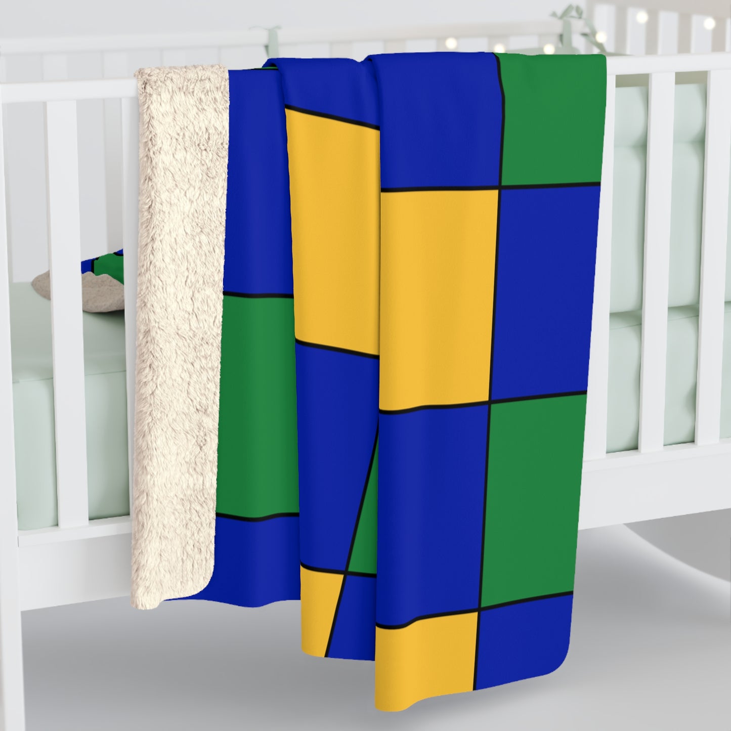 Christmas Island Retro Check Blanket Throw
