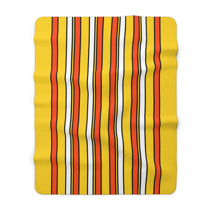 Bhutan Retro Stripes Blanket Throw