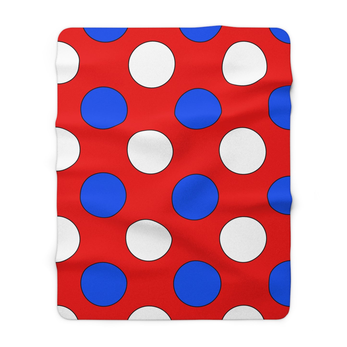 Puerto Rico Retro Polka Dots Blanket Throw