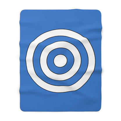 Antarctica Retro Target Blanket Throw