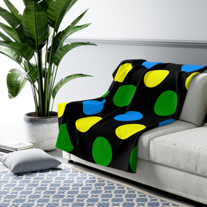 Tanzania Retro Polka Dots Blanket Throw