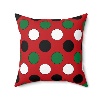 Western Sahara Retro Polka Dots Cushion Pillow