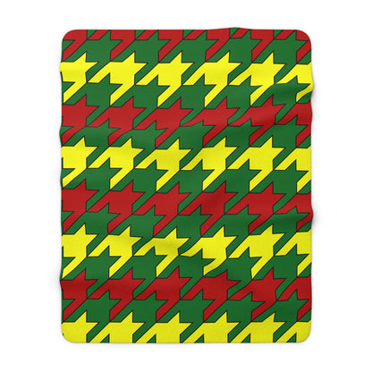 Senegal Retro Houndstooth Blanket Throw