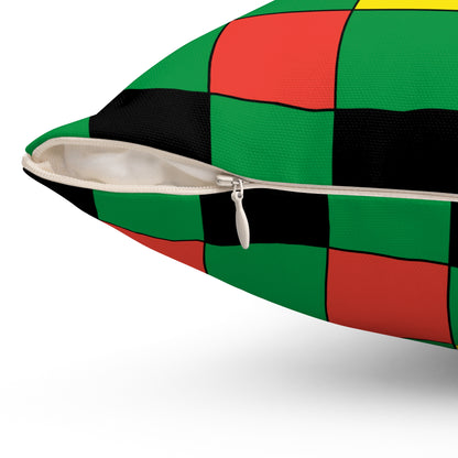 New Caledonia Retro Check Cushion Pillow