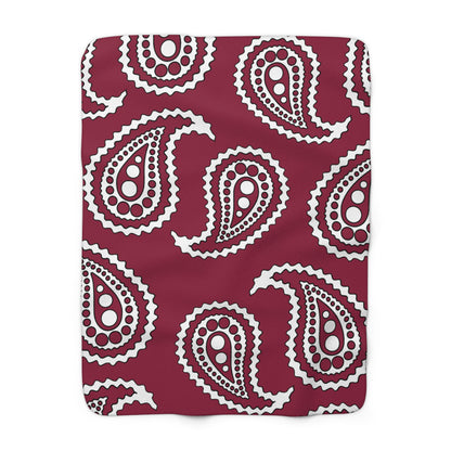 Qatar Retro Paisley Blanket Throw