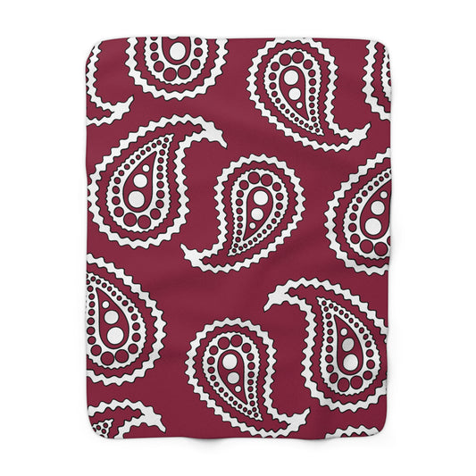 Qatar Retro Paisley Blanket Throw