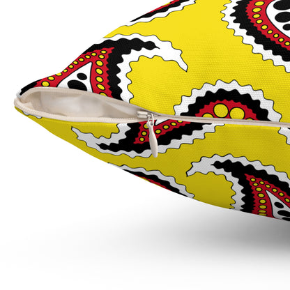 Brunei Darussalam Retro Paisley Cushion Pillow