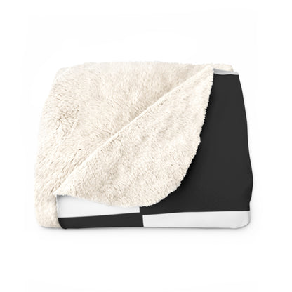 Black, White Retro Check Blanket Throw