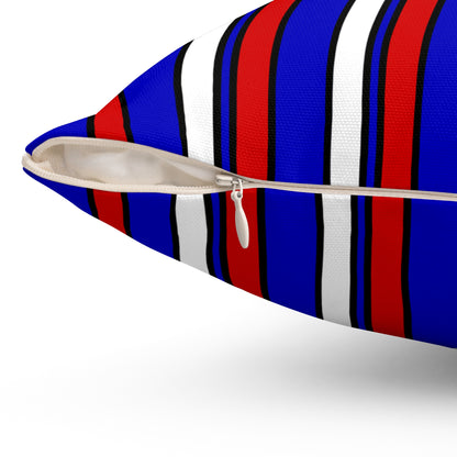 Slovenia Retro Stripes Cushion Pillow