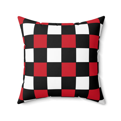 Iraq Retro Check Cushion Pillow