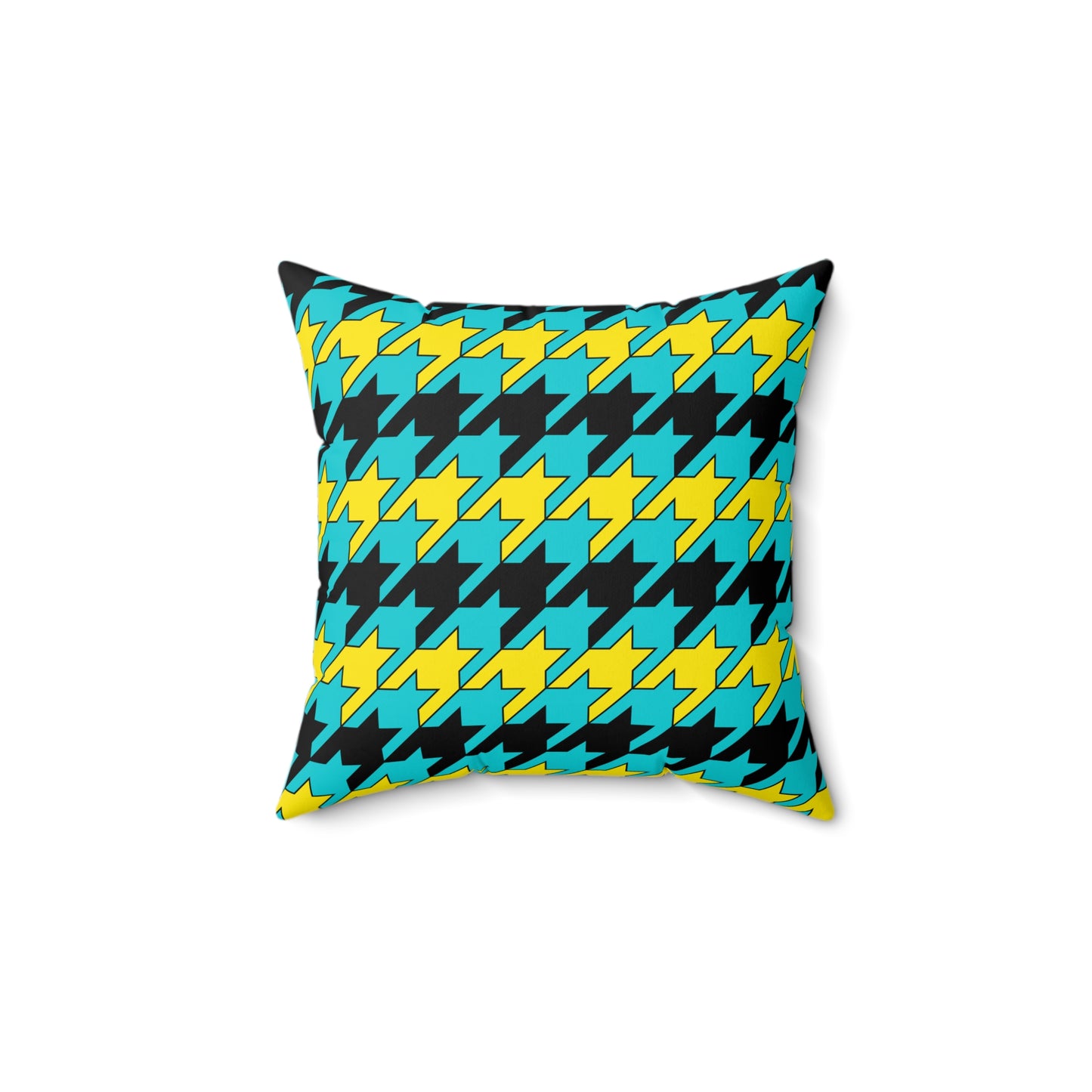 Bahamas Retro Houndstooth Cushion Pillow