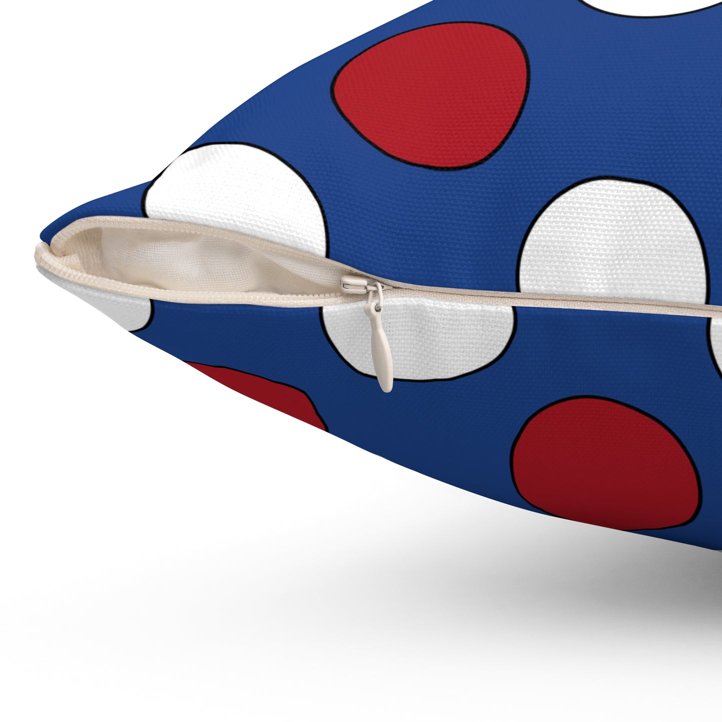 Caribbean Netherlands Retro Polka Dots Cushion Pillow
