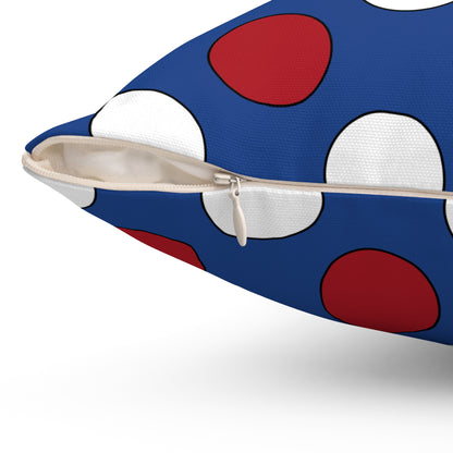 Caribbean Netherlands Retro Polka Dots Cushion Pillow