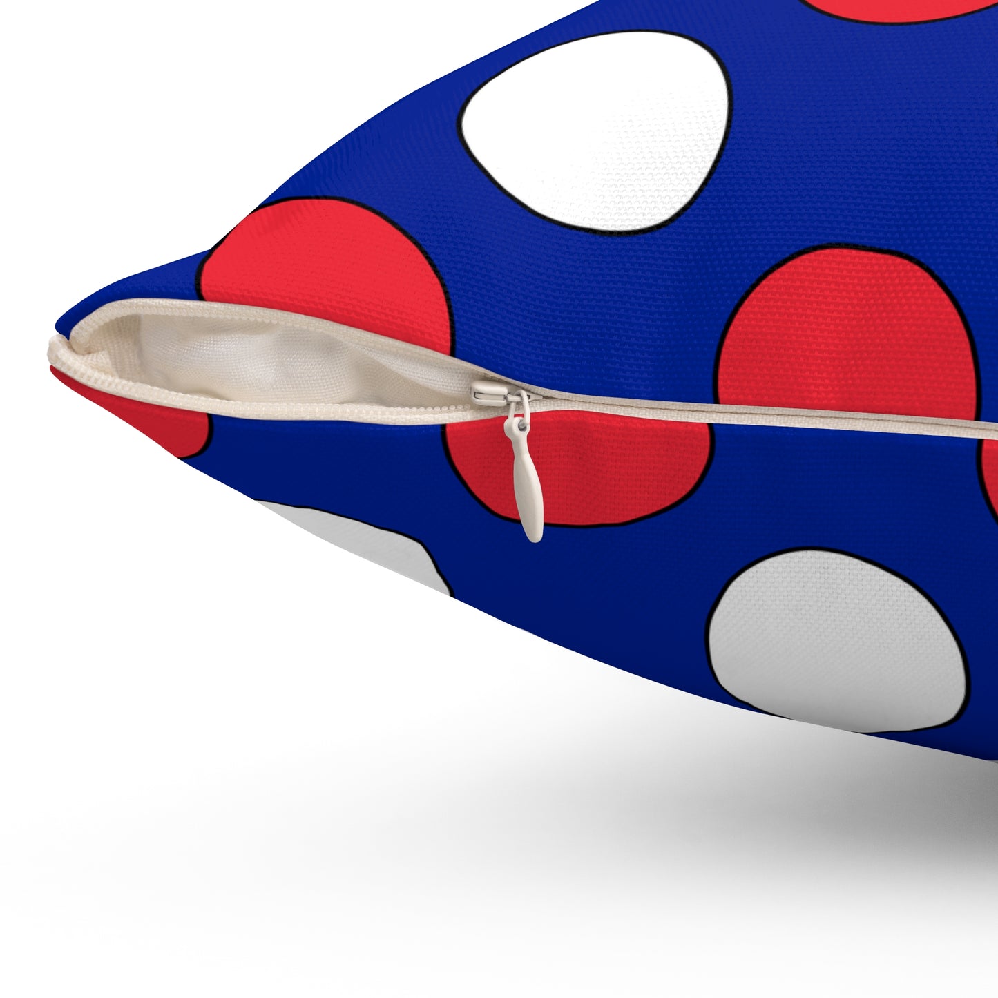 French Southern Territories Retro Polka Dots Cushion Pillow
