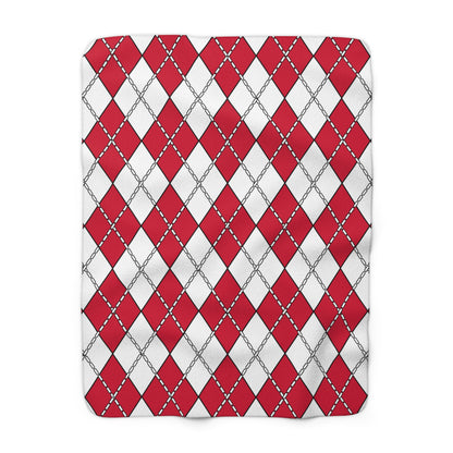 Greenland Retro Argyle Blanket Throw