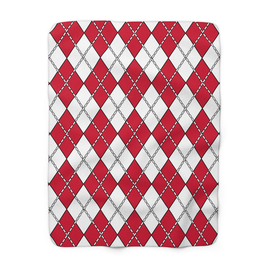 Greenland Retro Argyle Blanket Throw
