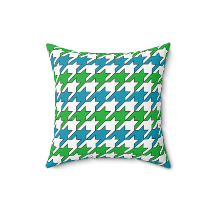 Uzbekistan Retro Houndstooth Cushion Pillow