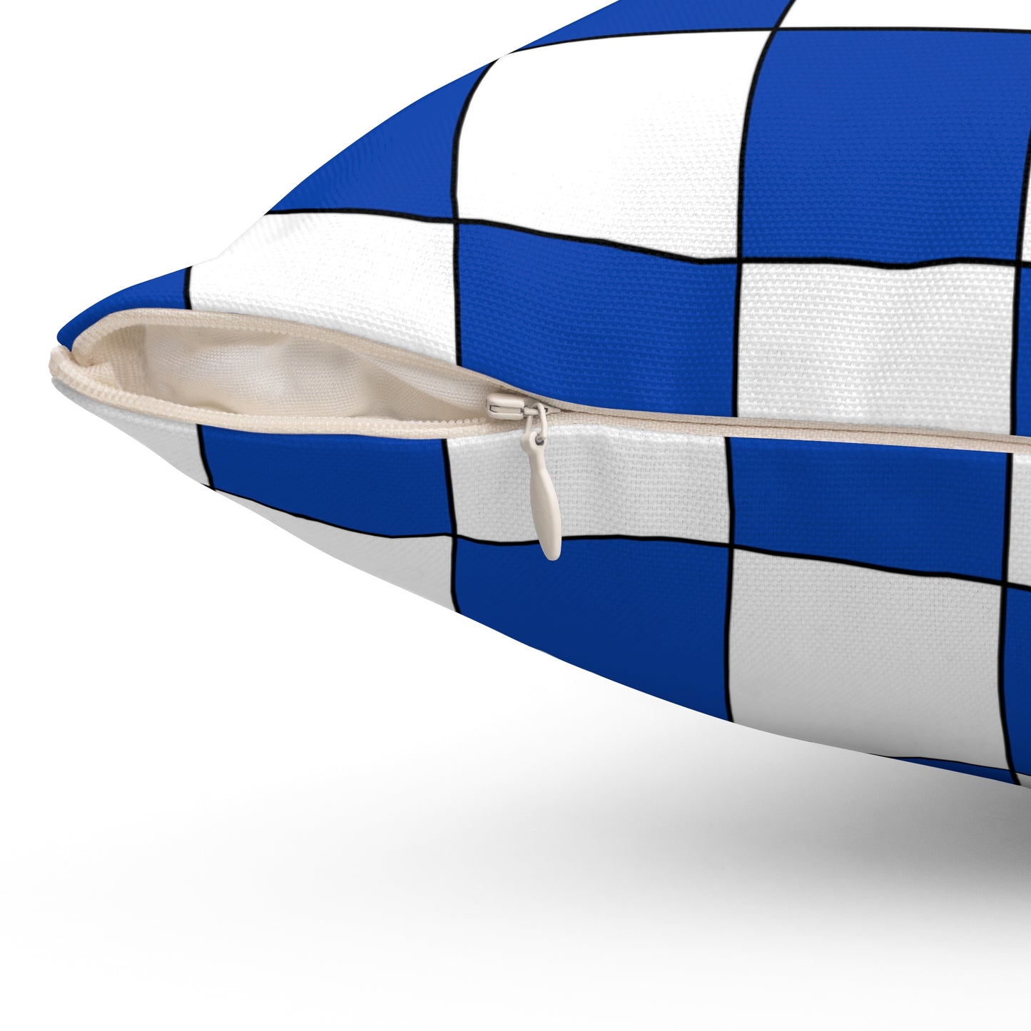 El Salvador Retro Check Cushion Pillow