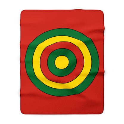 Bolivia Retro Target Blanket Throw
