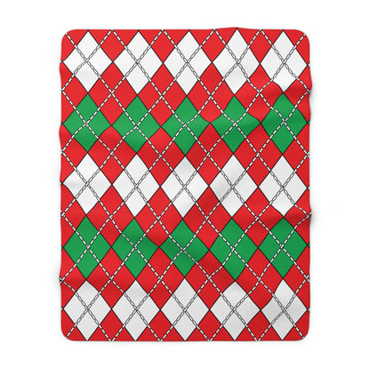 Lebanon Retro Argyle Blanket Throw
