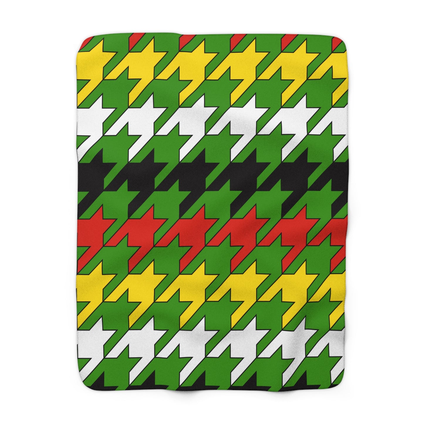 Guyana Retro Houndstooth Blanket Throw