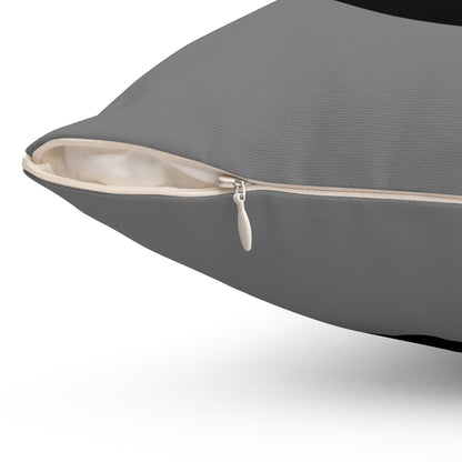 Grey, Black Retro Target Cushion Pillow